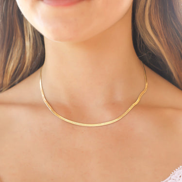Gold Snake Chain Necklace